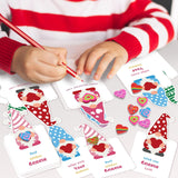 36 Valentines Day Cards - Gnomes Cards Heart Erasers With Valentine'S Day Exchange Card For Girls Boys School Classroom Greeting Gifts