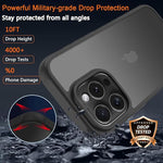 16 Pro Case, Shockproof, Military-Grade, Matte Back, Anti-Scratch Cover