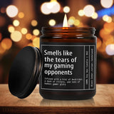 Funny Gaming Gamer Candle Gifts For Men, Candle Smells Like The Tears Of My Gaming Opponents, Unique Birthday Christmas Gamer Candles Gift For Boyfriend/Brother/Husband/Dad/Teen Boys/Game Lover-100