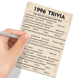30Th Birthday Party Games, 1996 Trivia Games, Birthday Party Supplies For Adults, Fun 1996S Party Game?Pack Of 30 Cards
