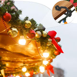 150Pcs Christmas Light Clips Outdoor Plastic Gutter Hooks Christmas Lights Hooks For Hanging Outdoor Lights Weatherproof Outdoor Holiday Light Clips For Christmas Decoration (Black)