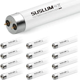 12 Pack F32T8 32W Fluorescent Tube Light Bulbs 48 Inch G13 Base 4100K Cool White 3000LM