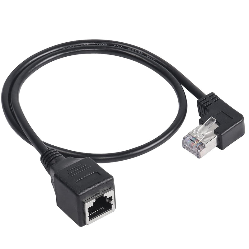 90 Degree Rj45 Ethernet Extension Cable,Turn Right Cat5 Lan Cable Extender Rj4