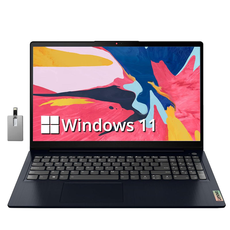 Lenovo IdeaPad 3 15.6" FHD Laptop, AMD Ryzen 7 5825U, 8GB RAM, 256GB NVMe SSD,