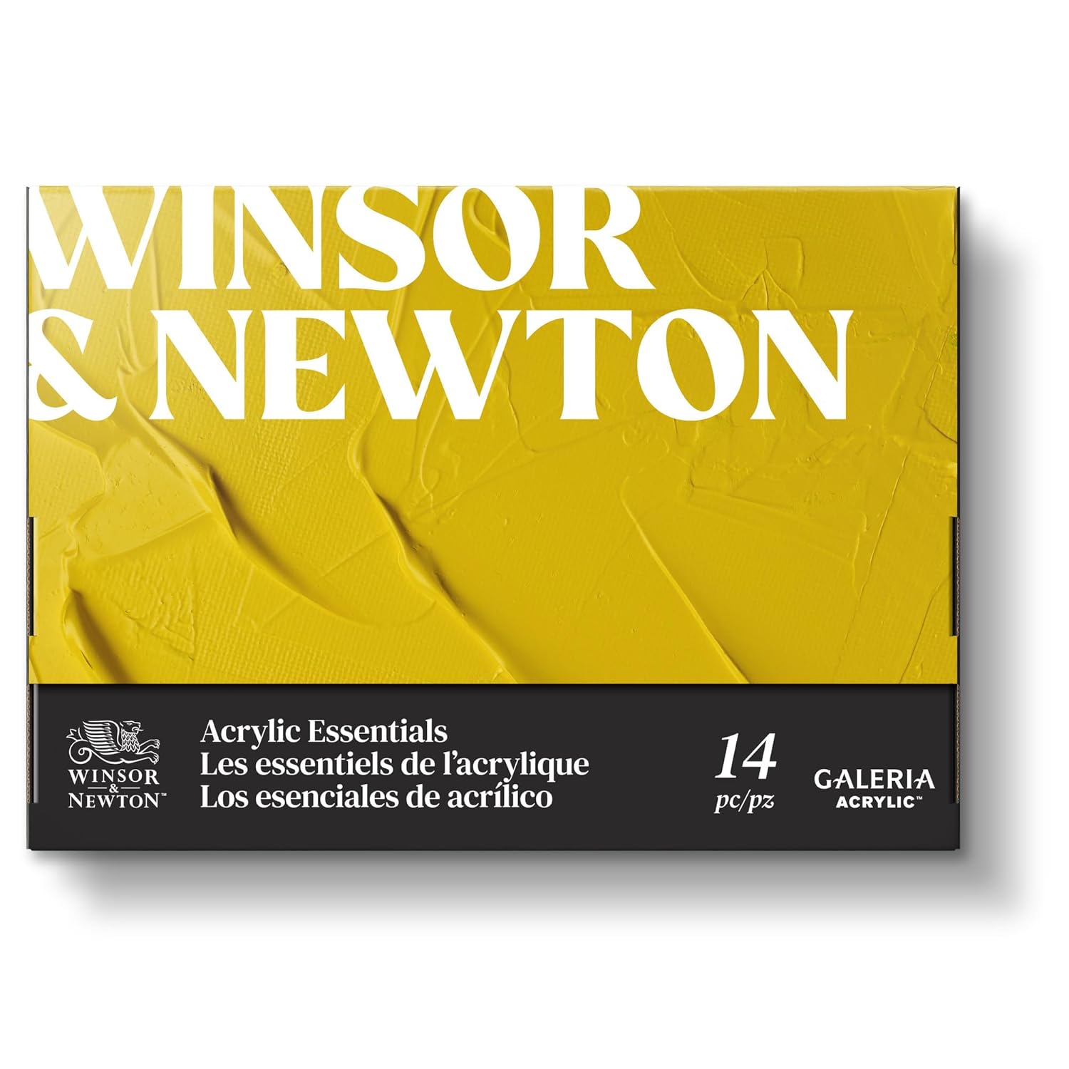 Winsor & Newton Galeria Acrylic Paint, Set of 10x12ml Tubes (includes 2 Brushes, Pad, Palette)