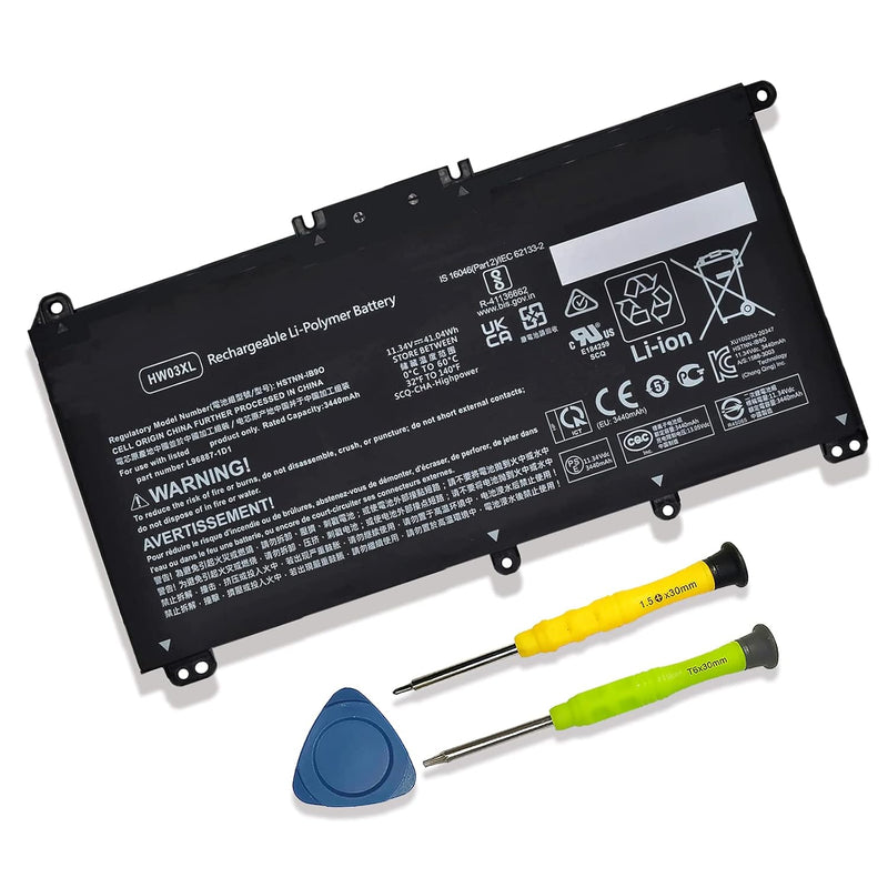 Hw03Xl L97300-005 Laptop Battery Replacement For Hp Pavilion 15-Eg 15-Eg00000