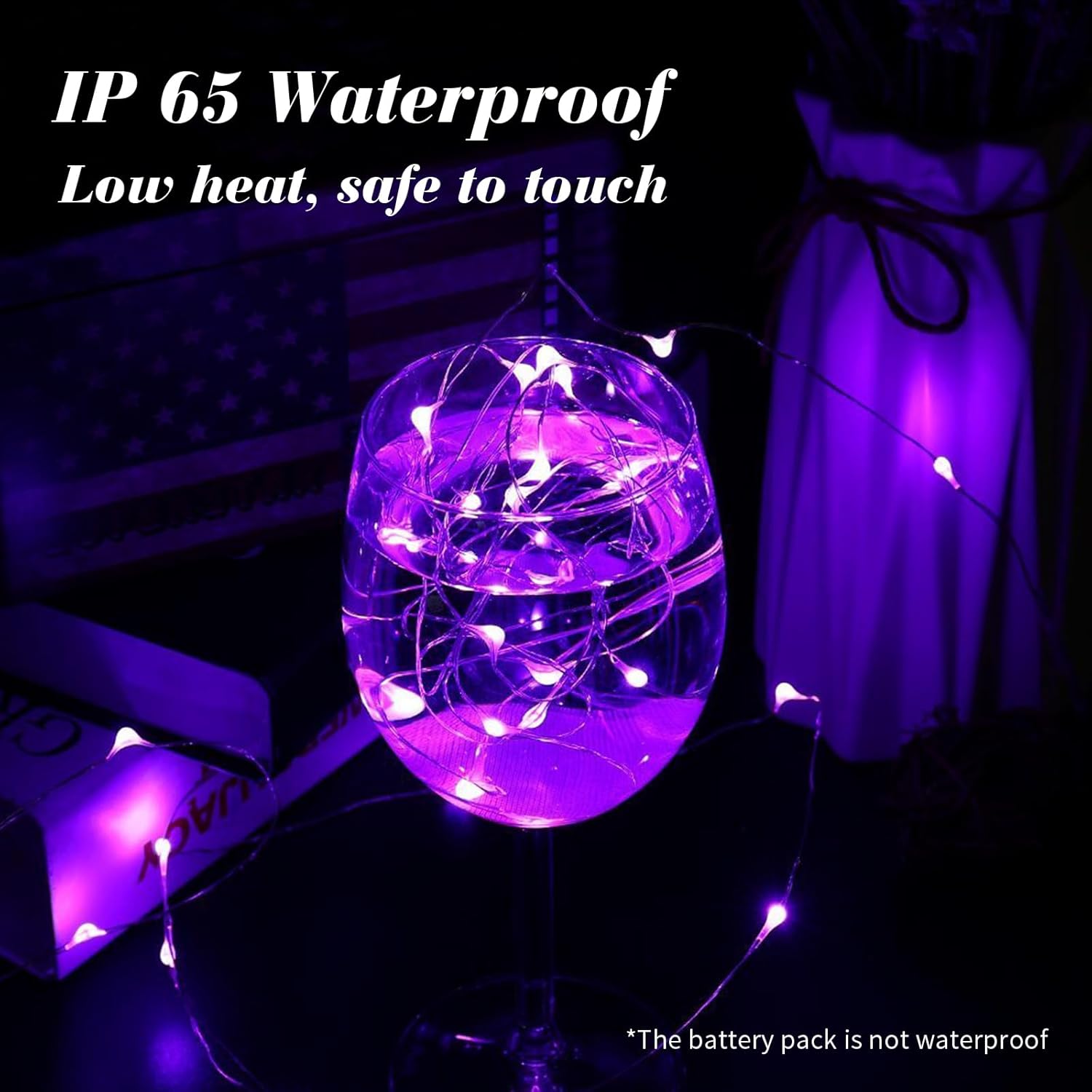 12 Pack Fairy Lights Battery Operated, 7Ft 20 Mini Led Silver Wire Twinkle Lights For Diy, Parties, Wedding, Bedroom, Ch