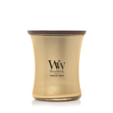 WoodWick Sparkling Pomelo Holiday Candle Gifts for Women and Men, 9.7 oz Precious Metals Collection with Crackling Wick