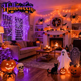 Led Halloween Fairy Lights Plug In, 200Led 66Ft Color Changing Fairy Lights With Remote, 9 Modes Led String Lights Indoo