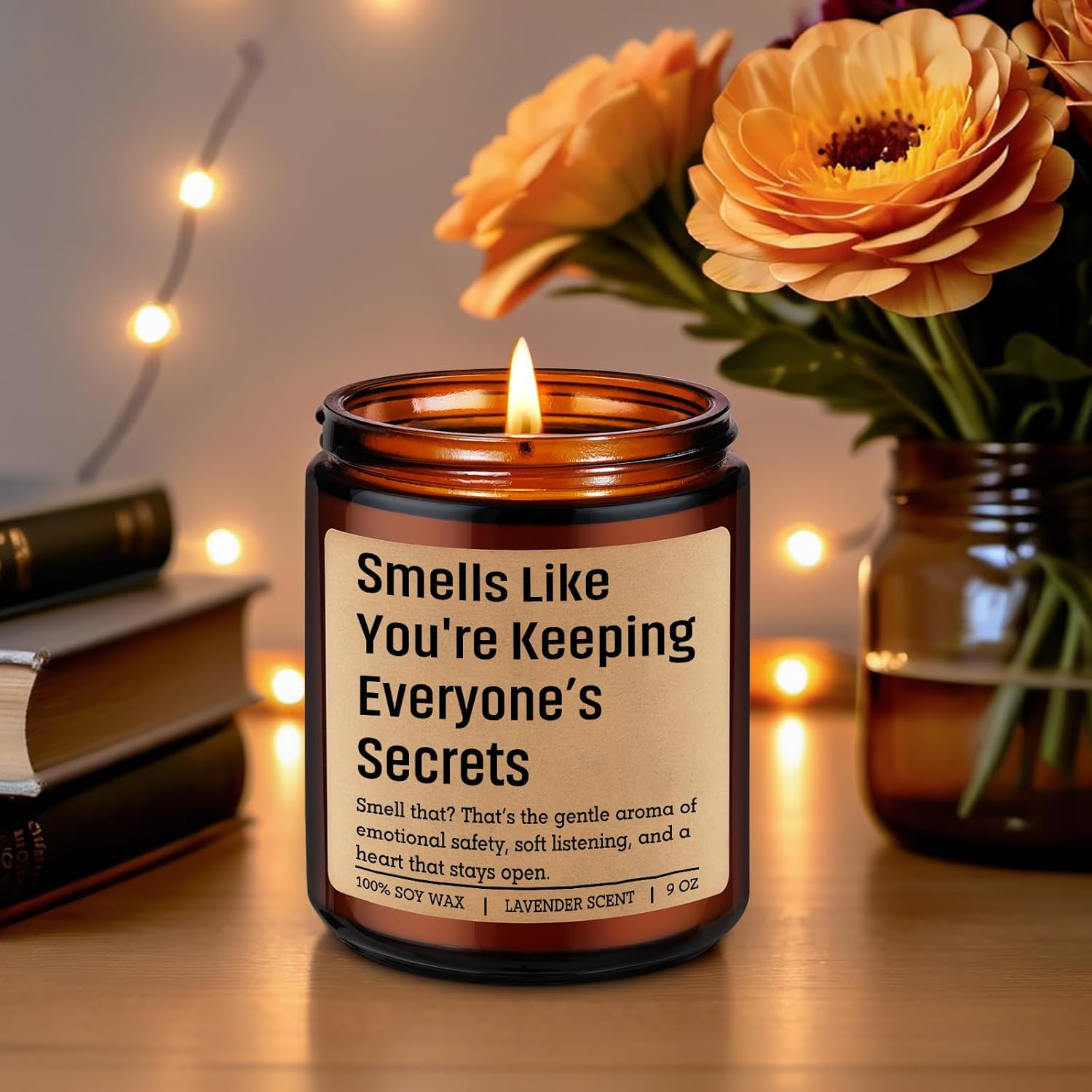 Scented Candle, Therapist Gifts, Counselor Appreciation Gifts - Mental Health, Psychology Graduation, Therapy Office Decor For Therapist, Psychologist, School Counselor, Social Worker, Women, Men