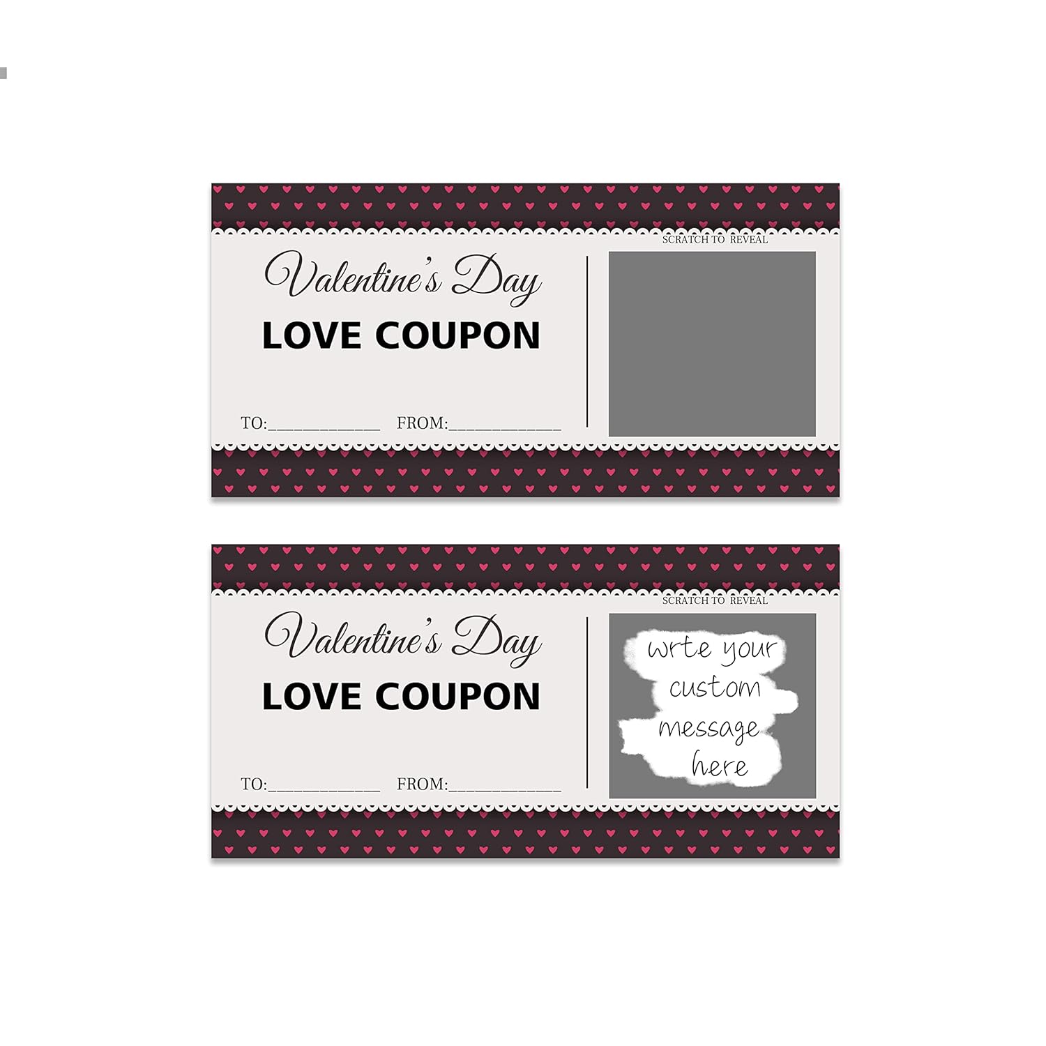 Scratch Valentines Day Card, Love Coupons, Love Note Scratch Off Cards, 20 Pieces Valentine'S Day Anniversary Greeting Card, Diy Valentines, Romantic Gifts For Husband, Wife, Lovers, Kids(A04)