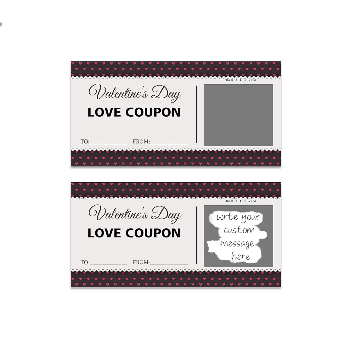 Scratch Valentines Day Card, Love Coupons, Love Note Scratch Off Cards, 20 Pieces Valentine'S Day Anniversary Greeting Card, Diy Valentines, Romantic Gifts For Husband, Wife, Lovers, Kids(A04)