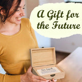 Time Capsule Box 1St Birthday - Baby Time Capsule For First Birthday Party Games, 1St Birthday Party Activities For Guests, Time Capsule Cards 1St Birthday Keepsake Gifts For Babies Girl