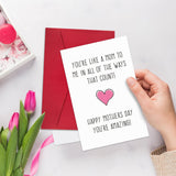 Funny Mothers Day Gifts For Stepmom, Like A Mom To Me Mother’S Day Card Gift, Cute Mothers Day Card Gift For Auntie Godmother Mother In Law
