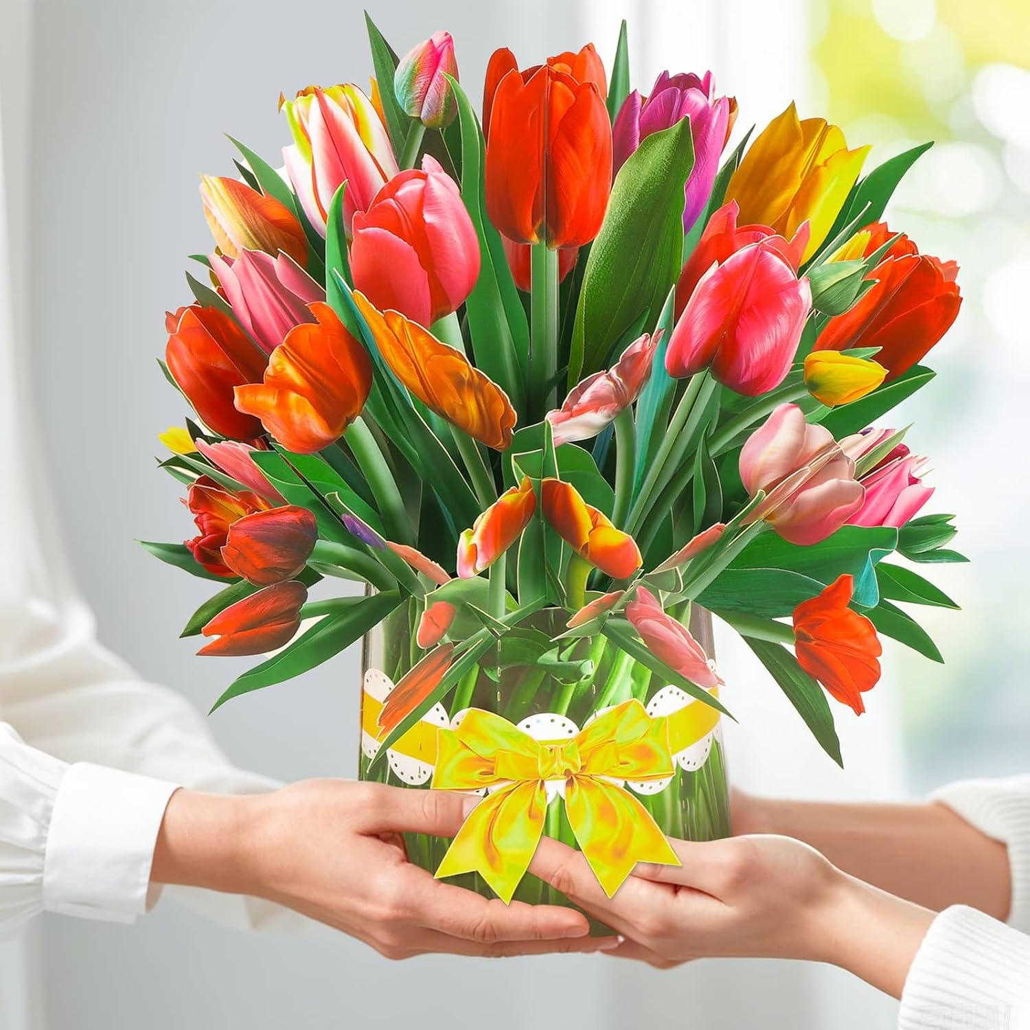 Pop Up Flower Cards, Paper Flowers Bouquet Popup Greeting Cards With Blank Notes And Envelope, 3D Cards For All Occasion For Birthday, Mother'S Day, Anniversary, Graduation, Get Well