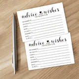 50 Advice And Wishes Cards For The Parents-To-Be -New Parent Advice Cards For Baby Shower Game Activities Ideas, Fun Baby Shower Game Simple New Mom And Dad Large Keepsake,4 X 6 Inches.