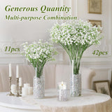 Artificial Baby’S Breath Flowers – 42 Pcs White Fake Gypsophila For Wedding Centerpieces, Home Decoration, Diy Crafts, Bridal Shower, Party Decor & Gifts