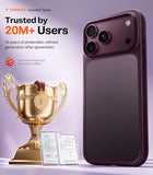 Shockproof Burgundy Purple Case for iPhone 18 Pro 2026 Upgraded Edition Protective Cover