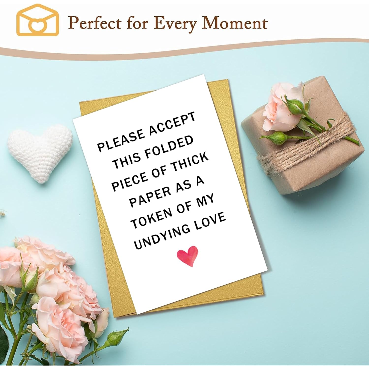 Sarcastic Valentine'S Day Card For Husband Wife Boyfriend Girlfriend Partner Spouse, Funny Wedding Anniversary Card For Him Her, Hilarious Love You Gift For Women Men