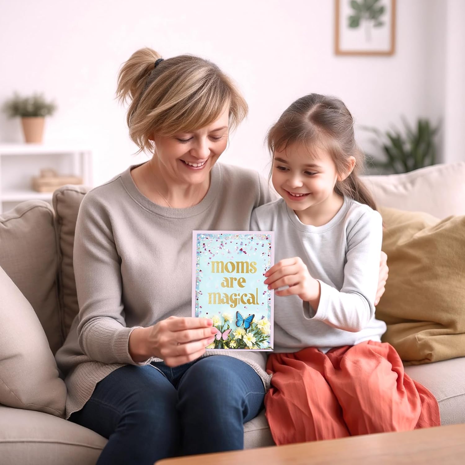 Mothers Day Card Gifts - Makes A Great Mothers Day Gift For Mom,Grandma, Sister, Wife Or Other Important Woman In Your Life - Moms Are Magical