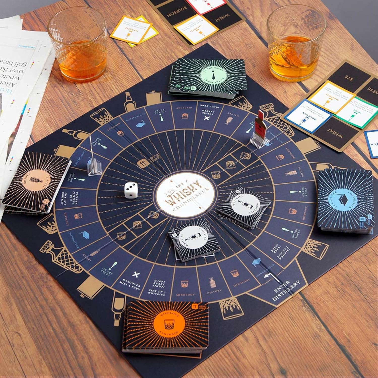 Adult Party Board Games For Birthday'S, Father'S Day, Whisky Lovers Retirement For Him And Her, Alcohol Not Included, Multi