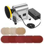 Electric Resin Polishing Machine, Resin Sanding And Polishing Kit Sander, 90W 7-Speed 24V, Including 26 Pcs Sandpaper Resin Grinding Polisher Supplies, Epoxy Casting Tools For Resin Molds