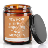 New Home Candle House Warming Gifts New House Essentials For Homeowner First Apartment Presents, Closing Gifts For Home Buyers, 8 Oz Lavender Soy Wax Candle