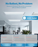 50 Pack 4FT T8 LED Bulbs 20W 2400LM 5000K Daylight Hybrid Type A B Fluorescent Replacement