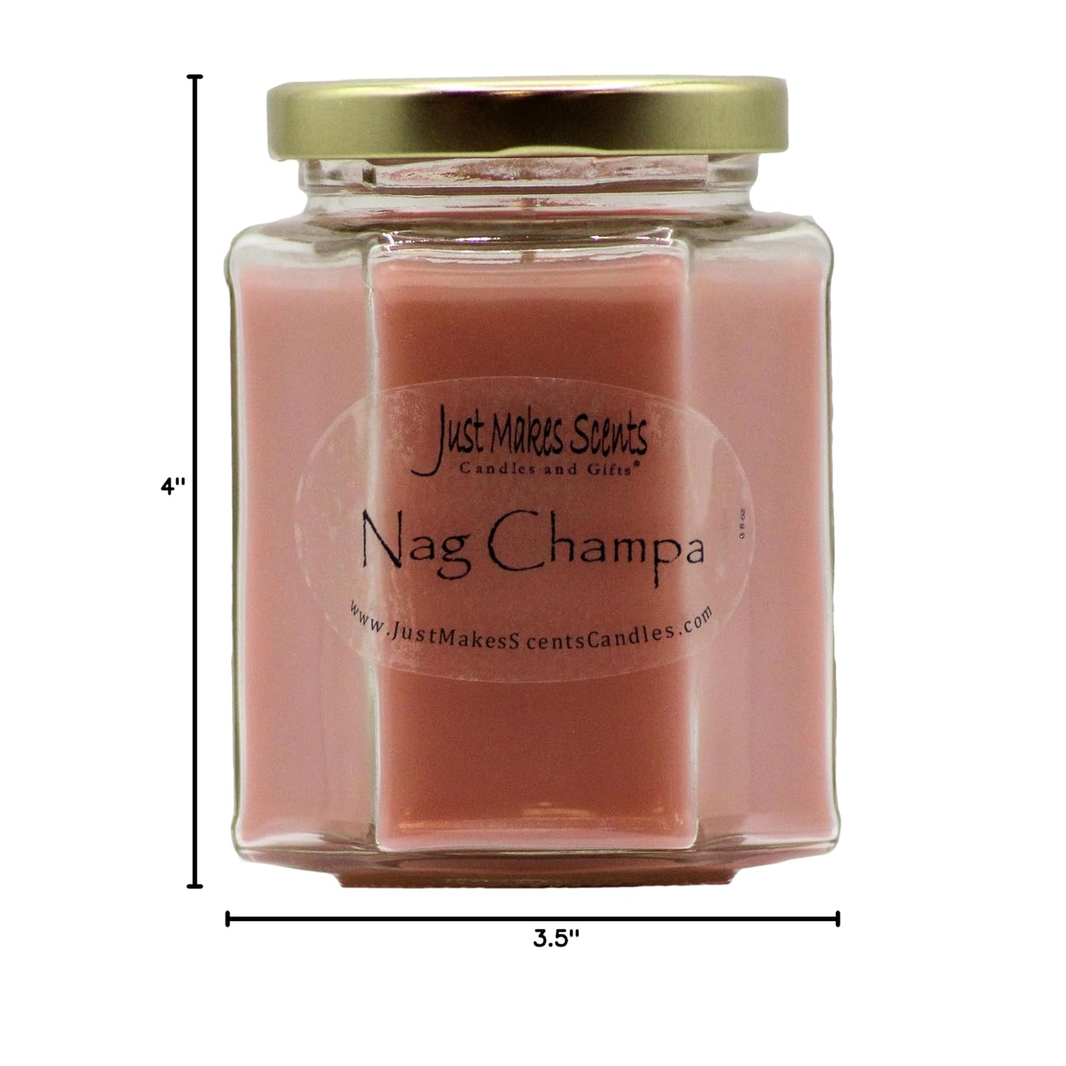 Nag Champa Scented Blended Soy Candle | Soothing Nag Champa Fragrance | Hand Poured In The Usa By