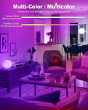 Smart LED Light Bulbs 4 Pack Color Changing WiFi Bluetooth E26 A19 Works with Alexa Google Assistant