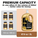 1/2 Gallon (67 Oz) Gold Acrylic Paint Metallic?Extra-Large 2 Quarts Gold Leaf Paint For Art Painting, Hand-Crafts, Non-Toxic, Non-Fading For Canvas, Wood, Fabric, Ceramic, Stone