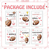 Valentines Day Football Cards 30 Pack Valentine'S Greeting Card Blank Classroom Exchange Party Favor