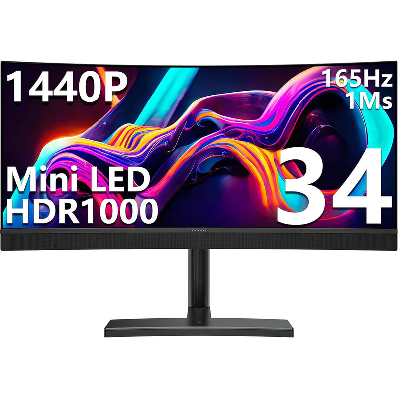 34M1R 34" Mini Led Curved Ultrawide Gaming Monitor 3440 X 1440P 165Hz Pc Compu