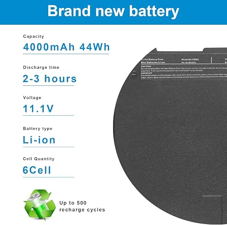 CM03XL Replacement Battery for HP EliteBook 740 745 750 755 840 845 850 855 and HP ZBook 14 15u