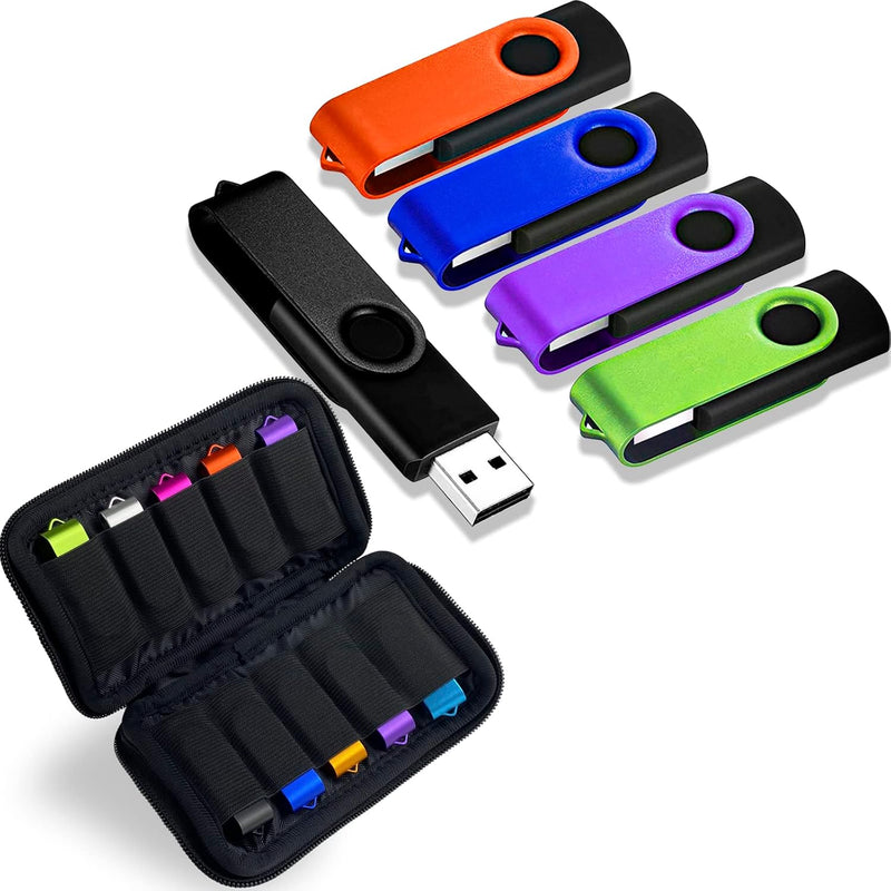 5 Pack 4Gb Usb 2.0 Flash Drive With Usb Case Memory Stick Thumb Drives Jump Dr