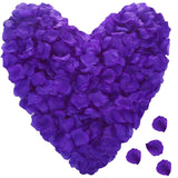 2000 Pcs Artificial Silk Rose Petals, Artificial Flowers For Decoration Wedding Party,Valentine Day, Event,Romantic Night (Violet)