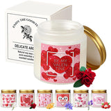 6 Packs Valentine'S Day Scented Candle Gifts For Her Girlfriend Wife Long Lasting Burning Aromatherapy Soy Wax Jar Candle 2.8Oz Romantic Valentine Gift For Women Men Husband Boyfriend