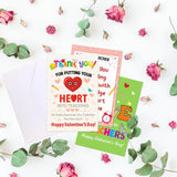 12Pcs Valentines Day Cards For Teachers Valentine’S Day Thank You Cards For Teacher Valentine Cards With Envelopes Happy Valentine’S Day Appreciation Greetin Card Gifts For Teacher