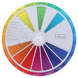 Mixing Guide Wheel - Rotatable Watercolor Colour Guide Wheel Color Learning Mixed Guide Paper Card Pigment Colour 23Cm
