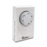 Dr-001 Wall Thermostat 4 Wires Single Or Double Poles 120-277V 3360-7756W, White.