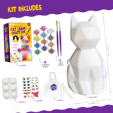 Paint Your Own Cat Lamp Kit, Arts And Crafts For Kids Ages 8-12, Art Supplies Painting Kit For Kids 6-12, Cat Night Light Toys Girls Boy Birthday Christmas Gifts For Kid Ages 3 4 5 6 7 8 9 10 11 12+