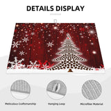 Large Dish Drying Mats For Kitchen Counter Microfiber Kitchen Drying Mat Xl Draining Pad Absorbent Quick Drying Dish Mat 18X24 Inch - Christmas Tree