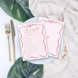 5" X 7" Pink Bow Bridal Shower Game Cards - Who Knows The Bride Best - 30Pcs Double-Sided Fill-In Wedding Game Cards, Engagement & Wedding Party, Activities & Decor - A06