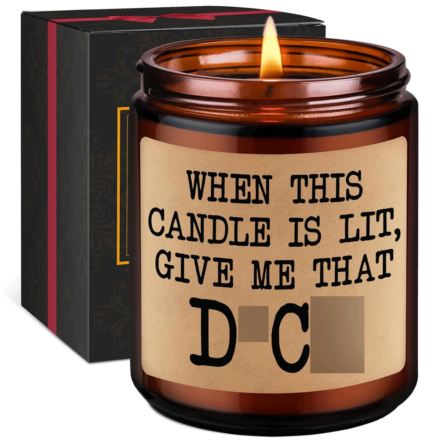 Scented Candle - Cute Gifts For Boyfriend, Bachelorette Gifts For Bride - Funny Valentines Day, Anniversary, Birthday, 5 Senses Ideas For Him, Boyfriend, Husband, Men, Fiance, Couples, Women, Her