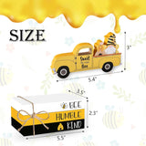Bee Decor Wooden Book Stack Bumble Bee Decor Bee Humble Kind Sign Honey Bee Tiered Tray Decor Truck With Gnome Summer Decor Rustic Farmhouse Bee Decorations For Home Kitchen Table Bookshelf