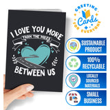 Long Distance Card For Boyfriend, Girlfriend, Wife, Husband... | Original Card With Envelope For Long Distance Relationship Or Friendship | Unique Present For Someone Who Is Going Away