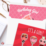 Valentine'S Day Greeting Cards, Valentines Red And Pink Blank Foldover Cardstock For Greetings, Invitations, Announcements | 4.25 X 5.5" | 5 Red Valentine Cards, 5 Pink Cards And 10 White Envelopes