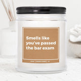 You Nique Designs New Lawyer Gifts, Bar Exam 9Oz Candle, Gifts For Law School Graduates, Funny Law School Graduation Candles For Men, Women, Passing The Bar Exam Surprise (Mahogany Teakwood)