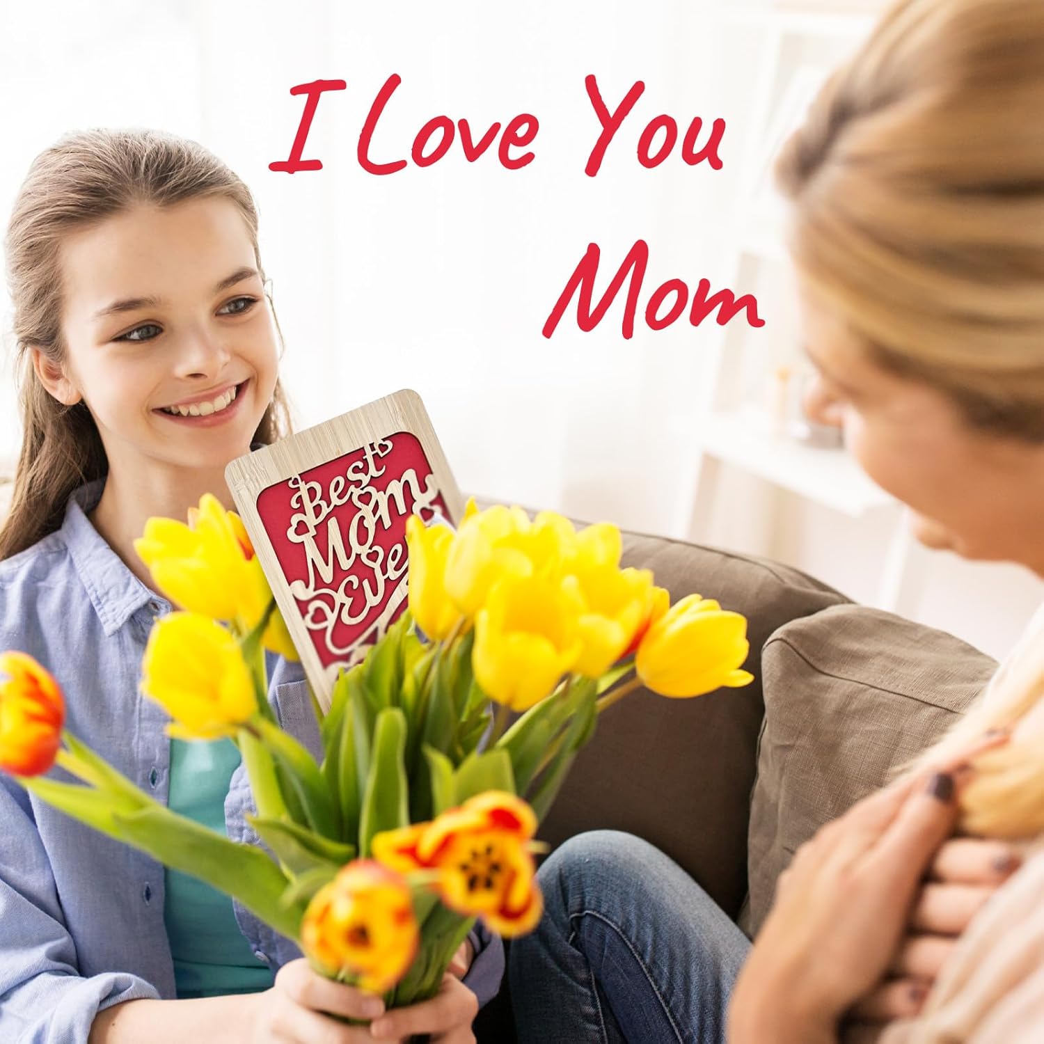 Happy Mother'S Day Wooden Card,Happy Mother'S Day Card Greeting Card For Mom