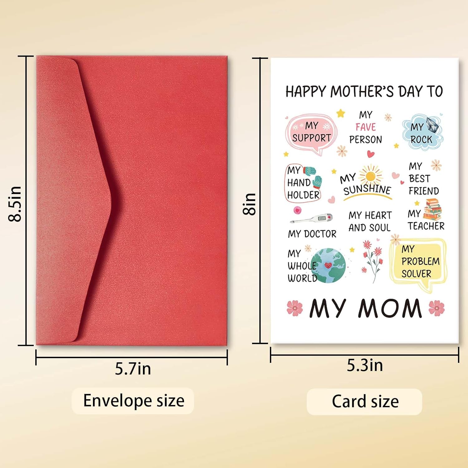 Funny Mother’S Day Card For Mom, Cute Card For Mother On Mother’S Day, Happy Mother’S Day Card From Daughter Son